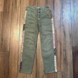 Anthropologie The Wanderer Pants Women's Size 25 Olive‎ Green Boho Indie